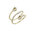 Twist Hearts Ring