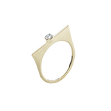 Anello Barra Solitaire Diamond 9kt