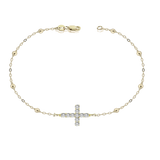Bracciale Croce e Diamanti