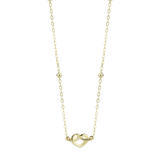 Collana Cuore Intrecciato 9kt