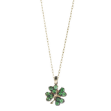 Collana Quadrifoglio Emerald 9kt