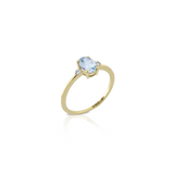 Anello Topazio Oval 9kt