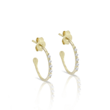 Diamonds Hoop Earrings