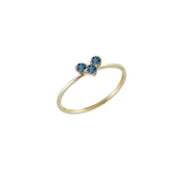 Anello Cuore Blue Topaz
