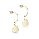 Orecchini Mezzaluna Heart