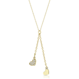 Collana Double Chain Hearts