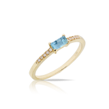 Silver necklace with gold triangle