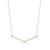 Collana Barra V Line 9kt