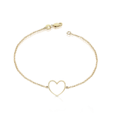 Diamond Side Heart Bracelet