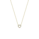 Silver necklace with gold triangle