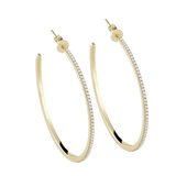 Diamond Hoops Earrings 0.44 