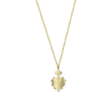 Collana Cuore Sacro Cross 9kt