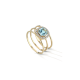 Doppio Anello Topaz Diamonds