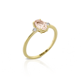 Bague morganite ovale 