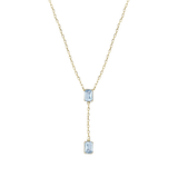 Double Sky Topaz Necklace 