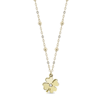 Collier trèfle à quatre feuilles brillant