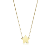 Gold necklace with star-shaped pendant