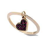 Anello Cuore Pendente