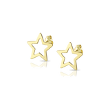 Pierced Star Earrings