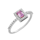 Anello Veretta Pink Sapphire