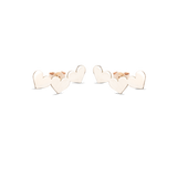 Orecchini Triple Heart 9kt
