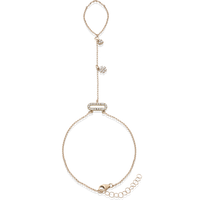 Baciamano in oro 18 kt e diamanti bianchi