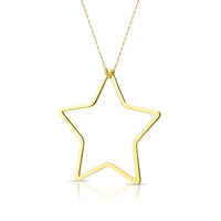 Collana in oro con ciondolo a forma di stella