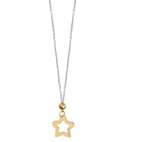 Collana in oro bianco con ciondolo stella