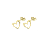 Orecchini Cuore Forato 9kt
